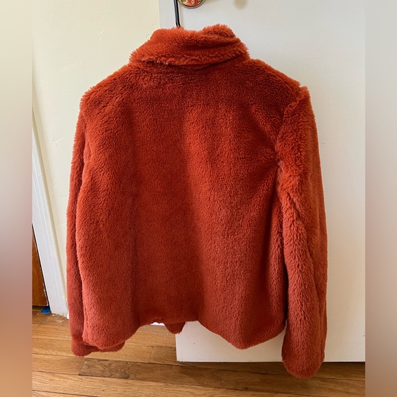 Warm Rust Teddy Jacket - Picture 2 of 3